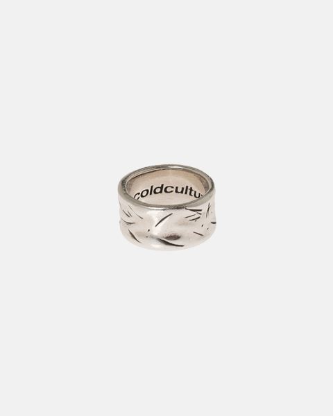 Cold Culture Scratch Ring Jewelry Silver Brown | 61038-BYNS