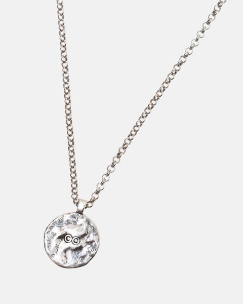 Cold Culture Sea Necklace Jewelry Silver Orange | 42873-NLPZ
