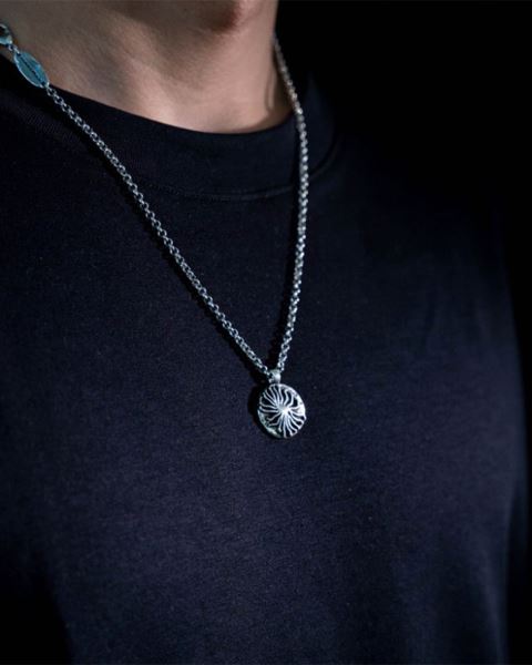Cold Culture Sea Necklace Jewelry Silver Orange | 42873-NLPZ