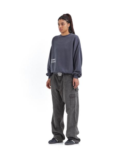 Cold Culture Sharing Location Crewneck Sweatshirts Brown | 37615-NLFS