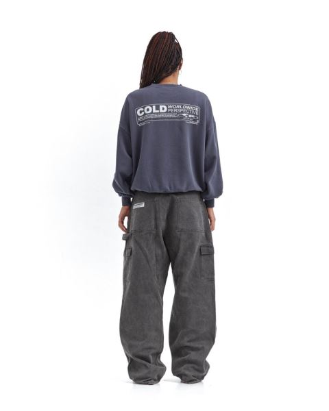 Cold Culture Sharing Location Crewneck Sweatshirts Brown | 37615-NLFS