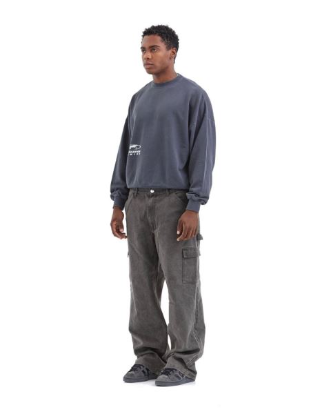 Cold Culture Sharing Location Crewneck Sweatshirts Brown | 37615-NLFS