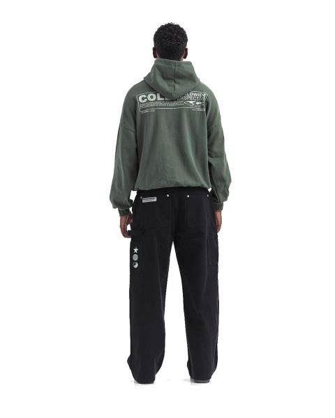 Cold Culture Sharing Location Hoodie Olive | 43910-DMEI