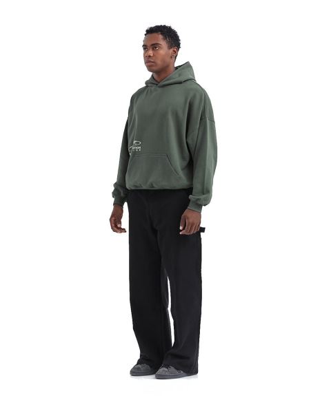 Cold Culture Sharing Location Hoodie Olive | 43910-DMEI