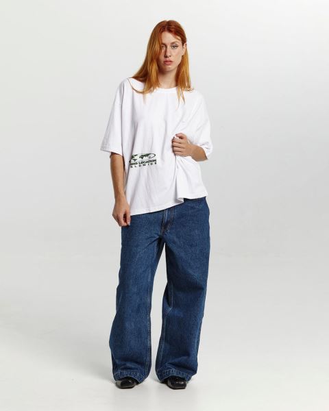 Cold Culture Sharing Location T Shirt White | 87602-LTBM