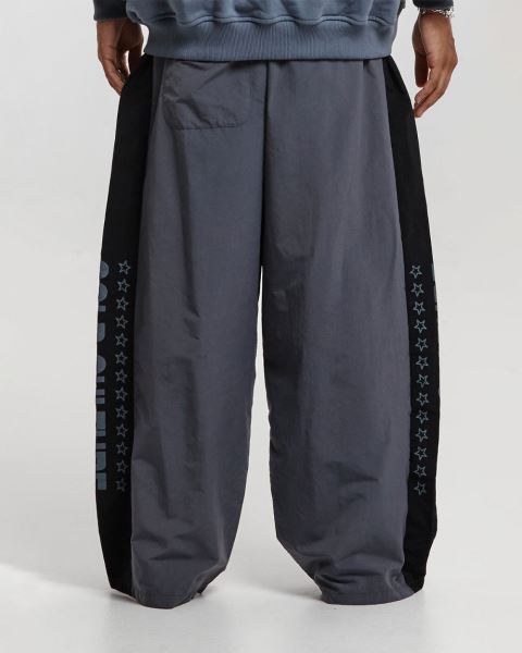Cold Culture Side Stripe Stars Pants Stripes Dark Grey | 67541-KAPU