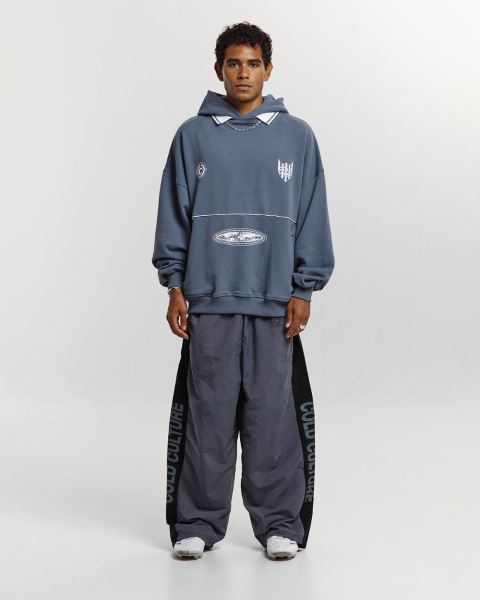 Cold Culture Side Stripe Stars Pants Stripes Dark Grey | 67541-KAPU