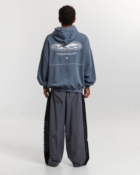 Cold Culture Side Stripe Stars Pants Stripes Dark Grey | 67541-KAPU