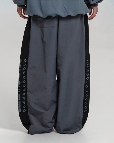 Cold Culture Side Stripe Stars Pants Stripes Dark Grey | 67541-KAPU