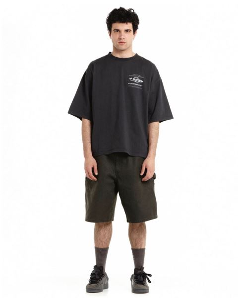 Cold Culture Sparkly T Shirt Black | 47280-SNPJ