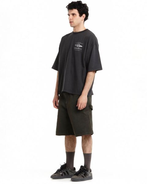 Cold Culture Sparkly T Shirt Black | 47280-SNPJ