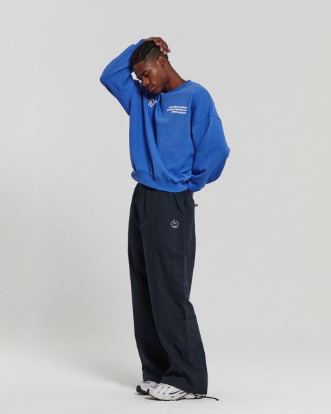 Cold Culture Spinning Crewneck Sweatshirts Blue | 19624-SYCA