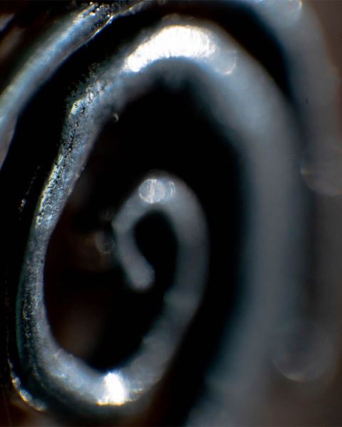 Cold Culture Spiral Necklace Jewelry Silver Black | 60487-ENJV