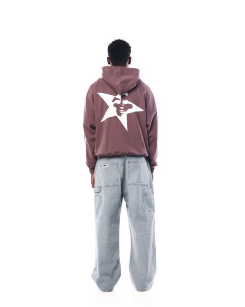 Cold Culture Starface Zip Hoodie Dark Brown | 79431-SALW