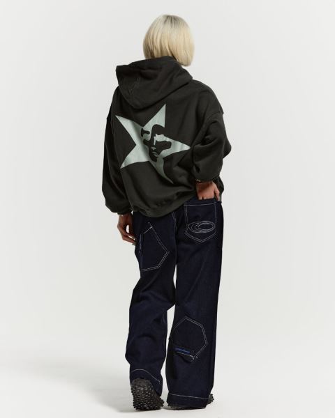Cold Culture Starface Zip Hoodie Green | 51348-YOXE