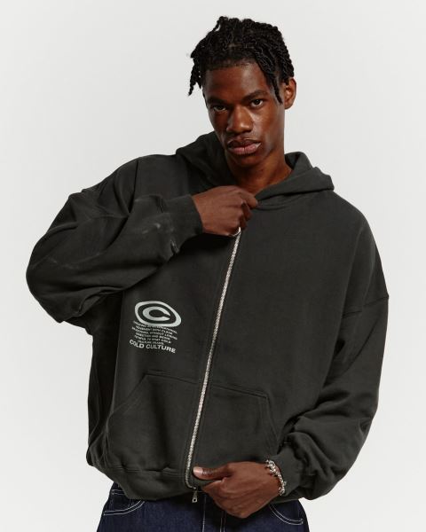 Cold Culture Starface Zip Hoodie Green | 51348-YOXE