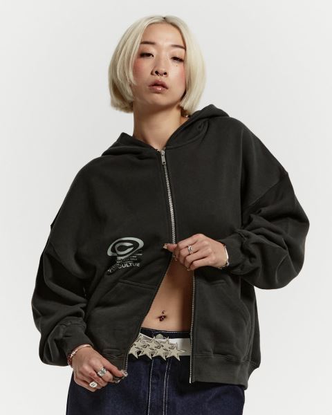 Cold Culture Starface Zip Hoodie Green | 51348-YOXE