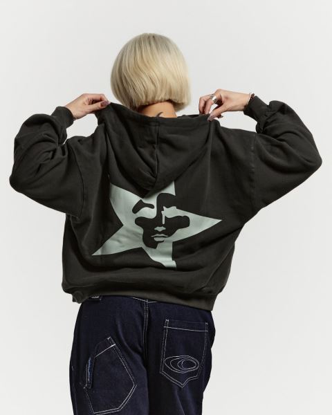 Cold Culture Starface Zip Hoodie Green | 51348-YOXE