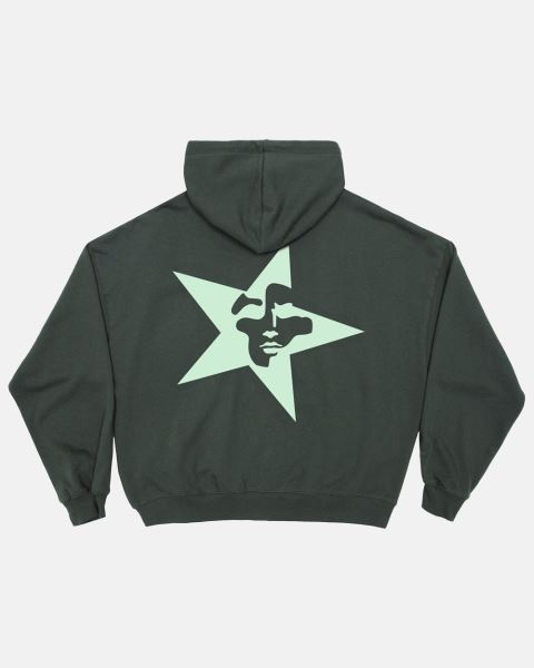 Cold Culture Starface Zip Hoodie Green | 51348-YOXE