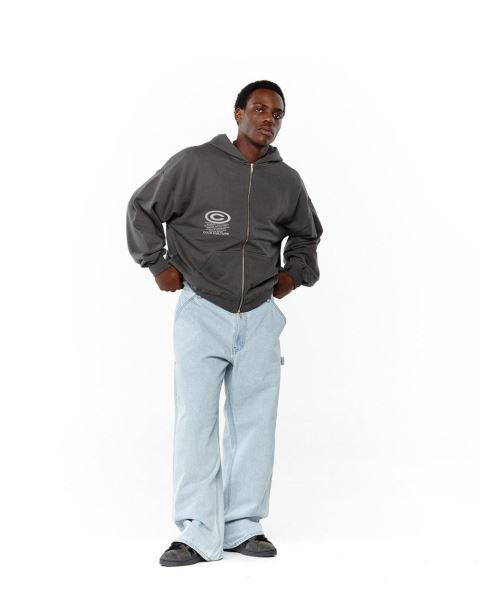 Cold Culture Starface Zip Hoodie Grey | 09742-RSEJ