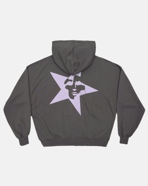 Cold Culture Starface Zip Hoodie Grey | 09742-RSEJ