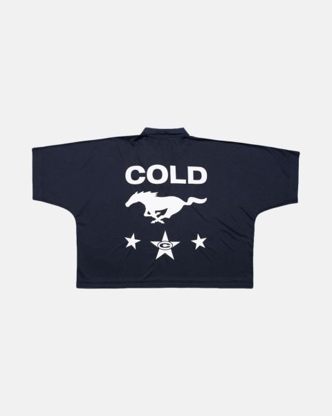Cold Culture Star-horse Polo India Ink Shirt Yellow | 40752-MUBX