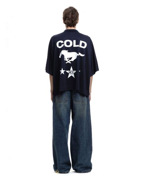 Cold Culture Star-horse Polo India Ink Shirt Yellow | 40752-MUBX
