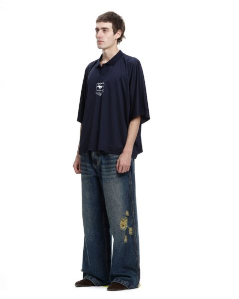 Cold Culture Star-horse Polo India Ink Shirt Yellow | 40752-MUBX