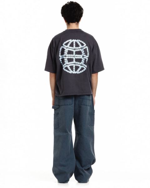 Cold Culture Starry World T Shirt Red | 03271-YWPR