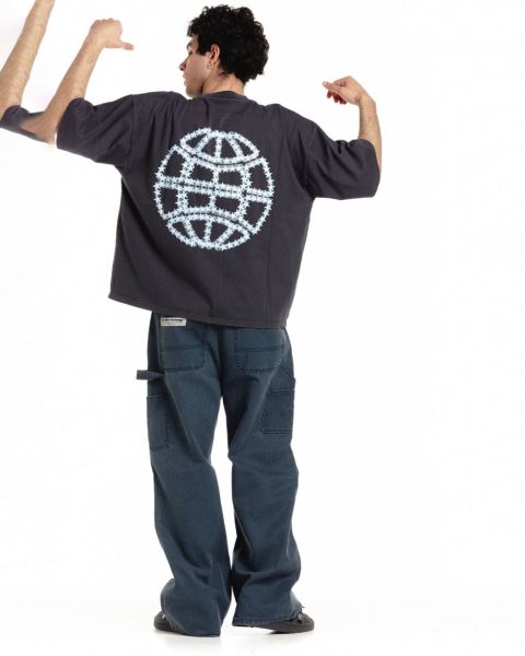 Cold Culture Starry World T Shirt Red | 03271-YWPR