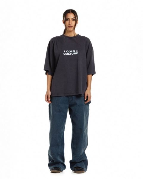 Cold Culture Starry World T Shirt Red | 03271-YWPR