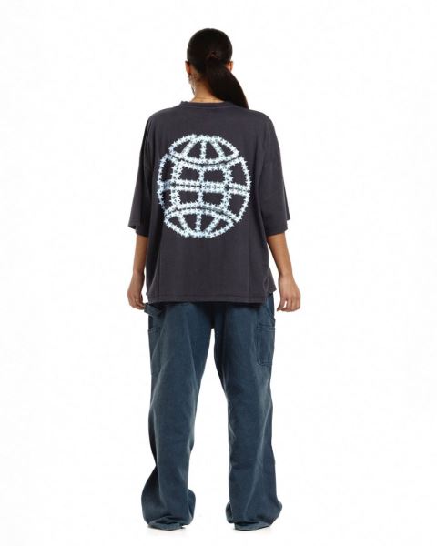 Cold Culture Starry World T Shirt Red | 03271-YWPR