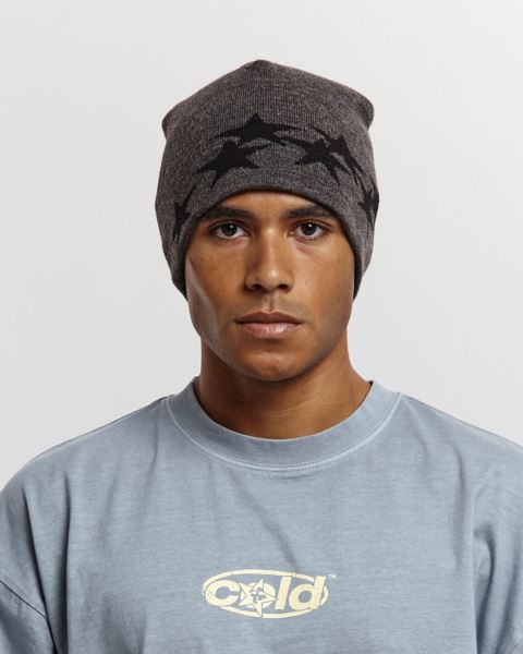 Cold Culture Stars Beanie Grey | 59801-YDBQ