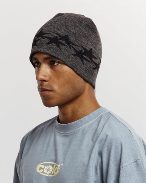 Cold Culture Stars Beanie Grey | 59801-YDBQ