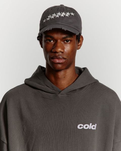 Cold Culture Stars Caps Dark Grey | 16903-TRLO