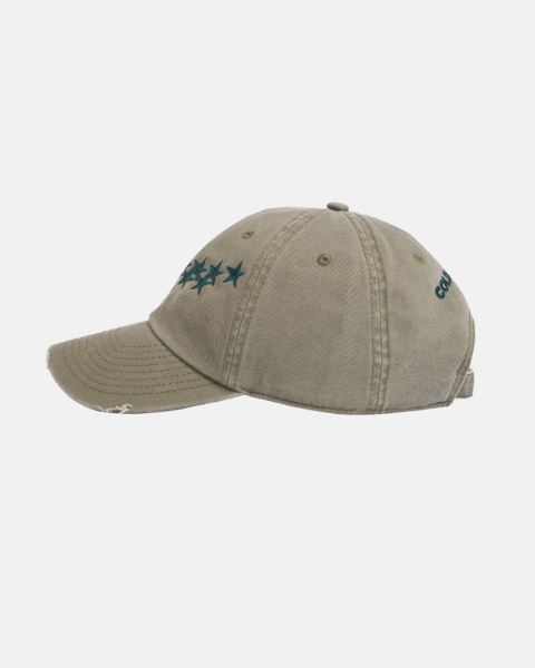 Cold Culture Stars Caps Olive Green | 39076-EYIH