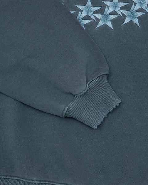 Cold Culture Stars Crewneck Sweatshirts Blue | 75302-OCHE