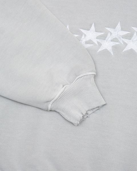 Cold Culture Stars Crewneck Sweatshirts Grey | 95381-DQHK