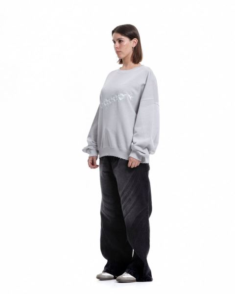 Cold Culture Stars Crewneck Sweatshirts Grey | 95381-DQHK