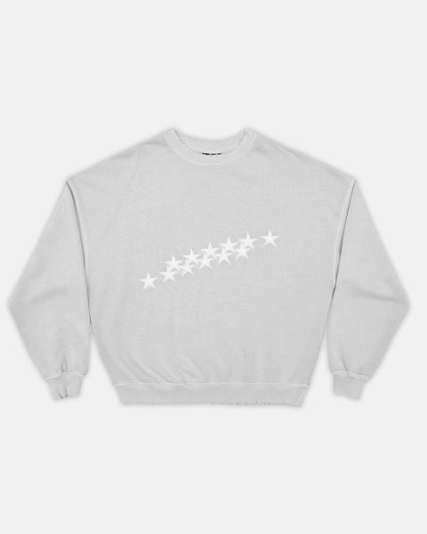 Cold Culture Stars Crewneck Sweatshirts Grey | 95381-DQHK