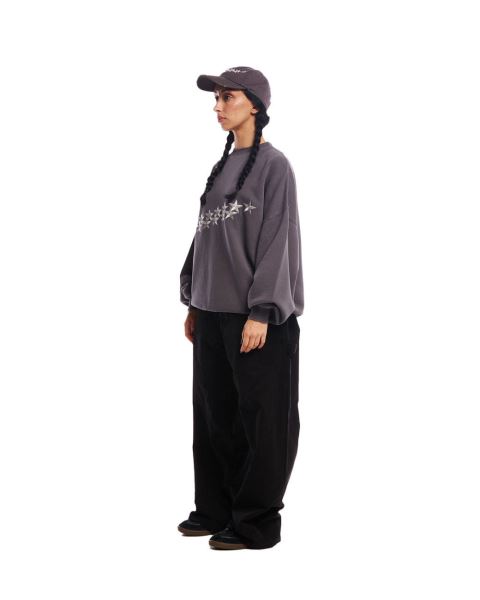 Cold Culture Stars Crewneck Sweatshirts Grey | 85017-NFMG