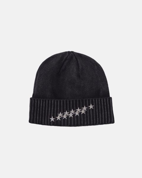 Cold Culture Stars Hem Beanie Black | 61298-TUKO