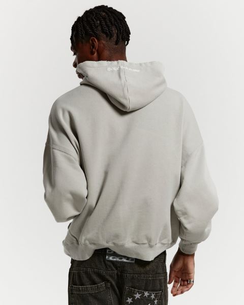 Cold Culture Stars Hoodie Grey | 60513-MKWD