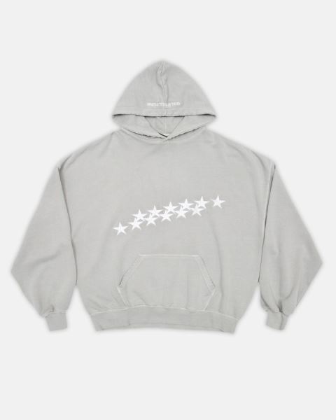 Cold Culture Stars Hoodie Grey | 60513-MKWD
