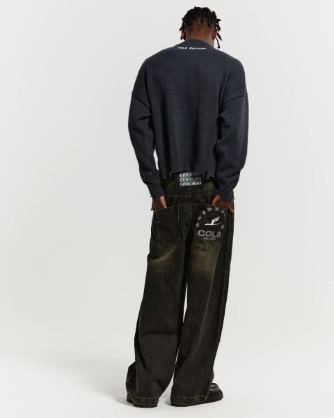 Cold Culture Stars Knitwear Black | 43529-OPZD
