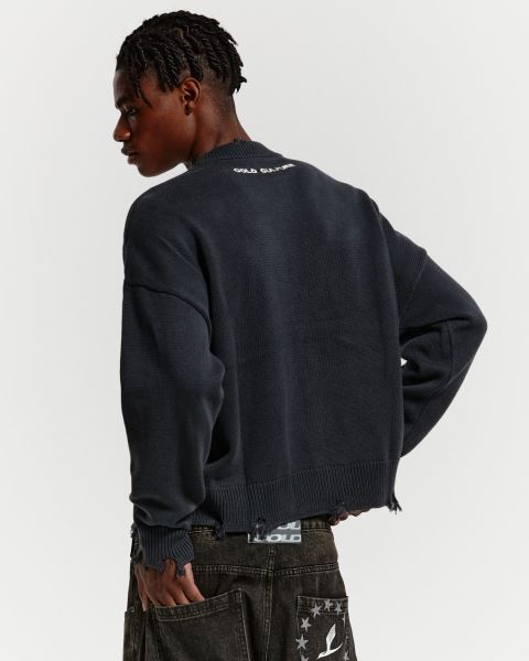 Cold Culture Stars Knitwear Black | 43529-OPZD