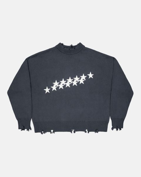 Cold Culture Stars Knitwear Black | 43529-OPZD