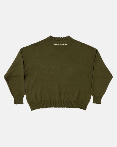 Cold Culture Stars Knitwear Green | 20849-BNVZ
