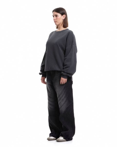 Cold Culture Stars Stella Crewneck Sweatshirts Black | 87649-NPVR