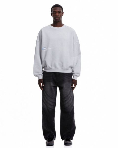 Cold Culture Stars Stella Crewneck Sweatshirts Grey | 98645-LSPJ